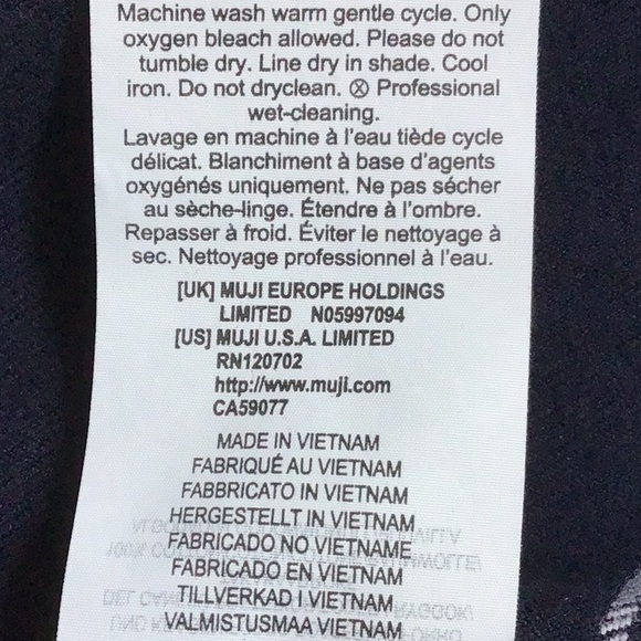 MUJI MENS 100% COTTON FLANNEL SHIRT SIZE M - Picture 5 of 5